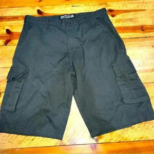 Enyce grey, vintage, cargo shorts front & back pockets, gray